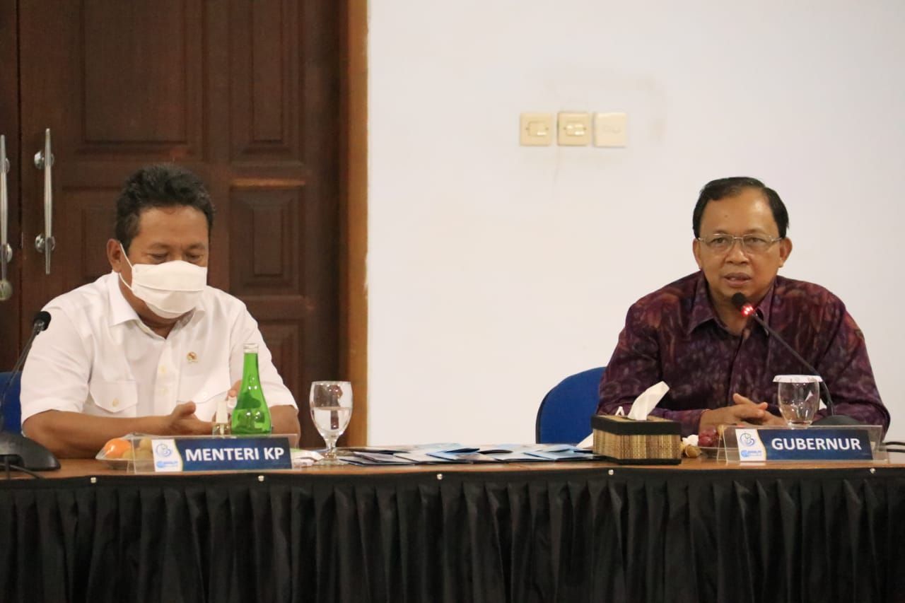 podiumnews.com-Menteri KP Dukung Gubernur Bali Kembangkan Potensi Laut Pulau Dewata